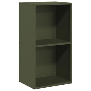 vidaXL Firewood Rack Olive Green 40x30x75 cm Cold-rolled steel