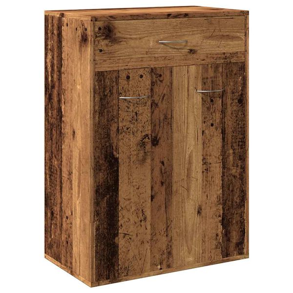 vidaXL Shoe Cabinet Old Wood 60x35x84 cm Engineered Wood