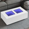 vidaXL Coffee Table with Infinity LED White 116x69x40 cm