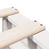vidaXL Bookcase Bed without Mattress White 90x200 cm Solid Wood Pine