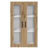vidaXL Kitchen Wall Cabinet Wall-mounted Artisan Oak 60 x 31 x 100 cm