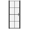 vidaXL Shower Doors Tempered Glass 81x195 cm Black