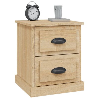 vidaXL Bedside Cabinets 2 pcs Sonoma Oak 39x39x47.5 cm Engineered Wood