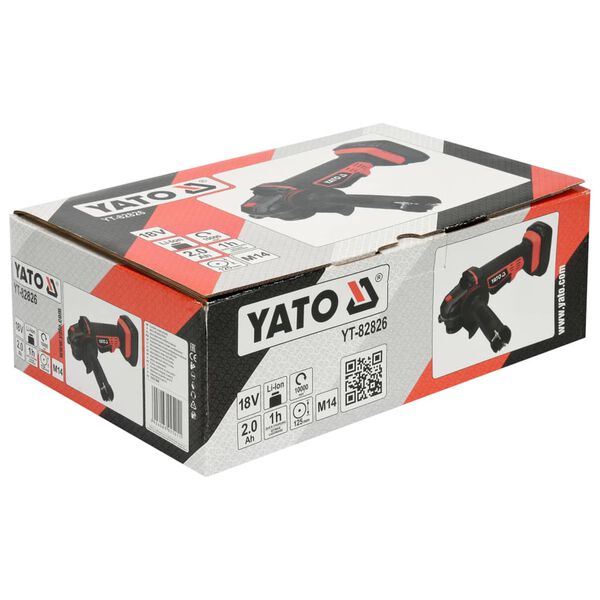 YATO Angle Grinder without Battery 18V 125mm