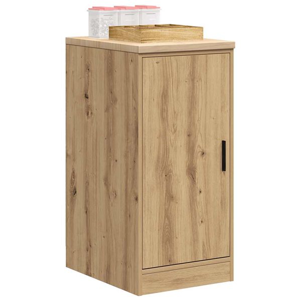 vidaXL Garage Storage Cabinet Artisan Oak 40x51x85 cm Solid Wood Pine