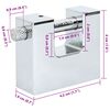 vidaXL Padlock Silver 4.2 x 1.9 x 4 cm Steel
