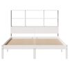 vidaXL Bookcase Bed without Mattress White 140x200 cm Solid Wood Pine