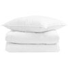 vidaXL Summer Duvet with Pillow 2 pcs White Down Feather