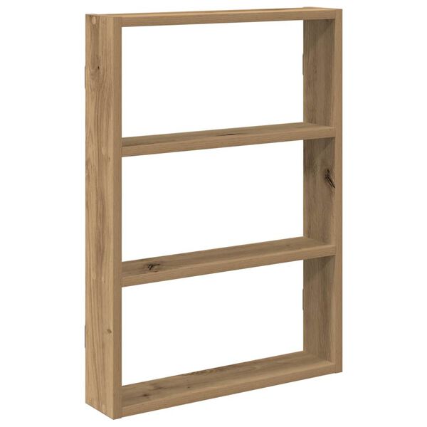 vidaXL Wall Shelf Artisan Oak 43x9x60 cm Engineered Wood