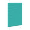 vidaXL Pleated Blind Petrol Green 85x100 cm Fabric Width 84.4 cm Polyester