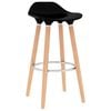 vidaXL Bar Chairs 2 pcs Black