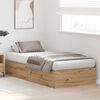 vidaXL Storage Bed Frame Artisan Oak 70 x 190 cm Engineered Wood
