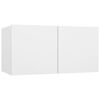 vidaXL Wall-mounted TV Cabinet White Engineered Wood