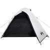 vidaXL Camping Tent Dome 3-Person White Blackout Fabric Waterproof