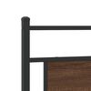 vidaXL Headboard Brown Oak 107 cm Engineered Wood and Steel