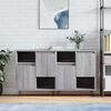 vidaXL Sideboards 2 pcs Grey Sonoma Engineered Wood