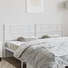 vidaXL Metal Replace Headboard White 193 cm