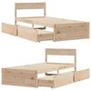 vidaXL Bed Frame without Mattress 100x200 cm Solid Wood Pine