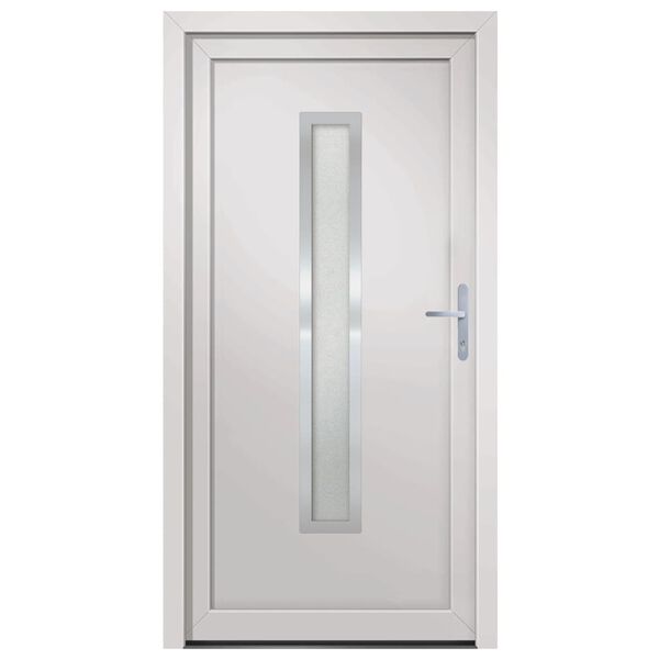vidaXL Front Door White 98x190 cm PVC