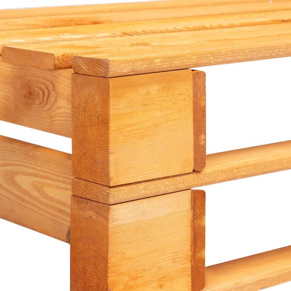 vidaXL Garden Pallet Bench Wood Honey Brown