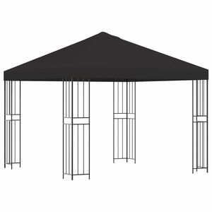 vidaXL Gazebo 3 x 3 m Anthracite Polyester and Steel 190 gsm