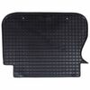 vidaXL Car Mat 4 pcs Black Rubber