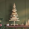 vidaXL Christmas Trees with Stand Natural 90 cm Solid pine wood