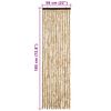 vidaXL Insect Curtain Beige 56x185 cm Chenille
