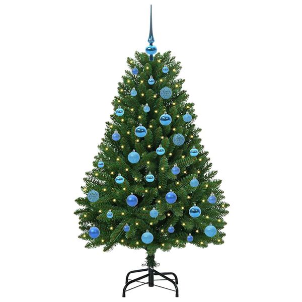 vidaXL Artificial Christmas Tree Green 150 cm PVC and Metal