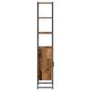 vidaXL Bathroom Cabinet Old wood 33 x 33 x 185.5 cm Engineered Wood