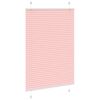 vidaXL Pleated Blind Pink 85x100 cm Fabric Width 84.4 cm Polyester
