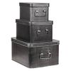 LABEL51 Storage Box Media 35x27x18 cm XL Antique Black