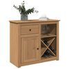 vidaXL Sideboard with Drawer PANAMA 93x40x80 cm Solid Wood Pine
