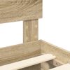 vidaXL Bed Frame with Drawer Sonoma Oak 140 x 190 cm Engineered Wood