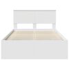 vidaXL Bed Frame with Headboard White 120 x 200 cm Solid Pine Wood