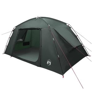vidaXL Cabin Tent 6-Person Army Green Polyester