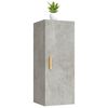 vidaXL Wall Cabinet Concrete Grey 34.5x34x90 cm Engineered Wood