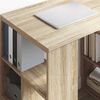 vidaXL Desk with Shelf Sonoma oak 90 x 50 x 75 cm Engineered Wood