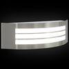 vidaXL Outdoor Wall Light Silver 32 x 10 x 10 cm Stainless steel