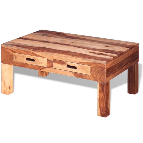 vidaXL Coffee Table Solid Acacia Wood