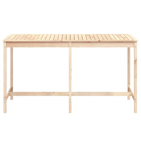 vidaXL Garden Table 203.5x90x110 cm Solid Wood Pine
