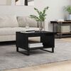 vidaXL Coffee Table Black oak 60 x 50 x 40 cm Engineered wood
