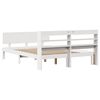 vidaXL Bed Frame with Headboard without Mattress White 160x200 cm
