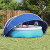 vidaXL Pool Dome Folding Manual Green 336 x 322 x 160 cm
