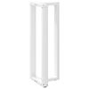 vidaXL Bar Table Legs T-Shaped&nbsp;2 pcs White 50x35x(110-111) cm Steel
