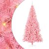 vidaXL Christmas Tree with 300 LEDs with Stand Pink 240 cm PVC