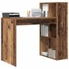 vidaXL Desk with Shelf Old wood 108 x 55 x 103.5 cm Engineered Wood