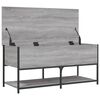 vidaXL Storage Bench Grey Sonoma 100x42.5x47 cm Engineered Wood