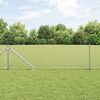 vidaXL Fence Post Silver 50 x 0.4 m (19 x 19 mm mesh) Steel