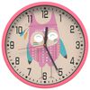 vidaXL Wall Clock Pink &Oslash;25.5 cm Polystyrene and Glass